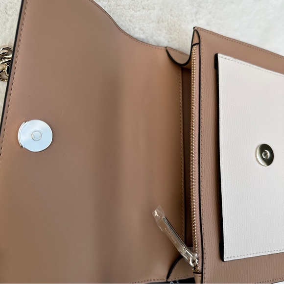 Kate Spade New York Remi Crossbody Black Tan and Cream with Chain K8519 NWT - Picture 7 of 16